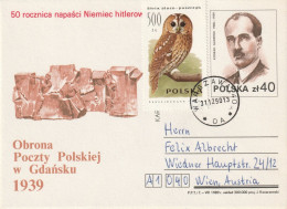 A 608 POL 1989 Mi P 1043 Verteidigung Des Poln. Postamtes In Danzig, K. Guderski - Sonstige & Ohne Zuordnung