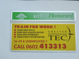 United Kingdom-(BTP173)-TRAIN FOR WORK-(226)(5units)(343K98217)(tirage-4.000)(price Cataloge-4.00£-mint - BT Privé-uitgaven