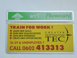 United Kingdom-(BTP173)-TRAIN FOR WORK-(227)(5units)(343K98593)(tirage-4.000)(price Cataloge-4.00£-mint - BT Emissions Privées