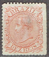 Brasil 1884 - Emperor Pedro II With Beard 10 Reis - Michel 56   Used, Oblitéré, Gest. - Gebraucht