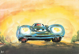 24heures Du Mans 1972 + 2 CACHET * CP Illustrateur ALPE Alpé * Course Automobile * Pilotes Voitures - Le Mans