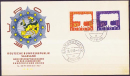 Europa CEPT 1957 Sarre - Saarland FDC2 Y&T N°384 à 385 - Michel N°402 à 403 - 1957