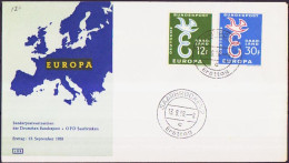 Sarre - Saarland FDC4 1958 Y&T N°421 à 422 - Michel N°439 à 440 - EUROPA - FDC