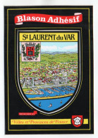 CP Adhesif 153, Blason Adhésif Les Editions Vacances, 06 Saint St Laurent Du Var - Saint-Laurent-du-Var