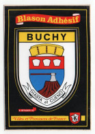 CP Adhesif 197, Blason Adhésif Editions Kettler, 76 Buchy - Buchy
