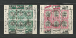 South Africa Scott # 72 -73 SON Exhibition Cancel .complete ....................Dr 1 - Blokken & Velletjes