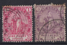 CAPE OF GOOD HOPE 1893/1902 - Canceled - Sc# 60, 61 - Cap De Bonne Espérance (1853-1904)