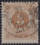 SWEDEN 1877 - Canceled - Sc# 28 - Gebruikt