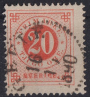 SWEDEN 1877 - Canceled - Sc# 33 - Gebraucht