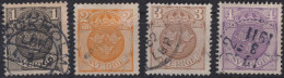 SWEDEN 1911-19 - Canceled - Sc# 95-98 - Wmk - Gebraucht