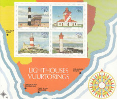 SOUTH AFRICA Block 21,unused,lighthouses - Unused Stamps