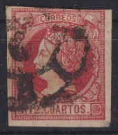 SPAIN 1860- Canceled - Sc# 51 - Oblitérés