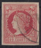 SPAIN 1860- Canceled - Sc# 51 - Used Stamps