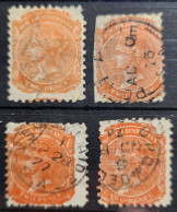 SOUTH AUSTRALIA 1868+ - Canceled- 4x 2 Pence Stamps - Gebraucht