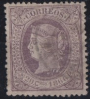 SPAIN 1866 - Canceled - Sc# 87 - Gebruikt