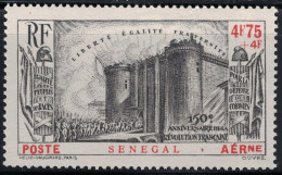 SENEGAL - 150eme ANNIVERSAIRE DE LA REVOLUTION - PA - AVEC TRACE DE CHARNIERE - COTE 23€. - Posta Aerea