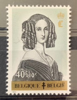 België, 1962, Nr 1233, Postfris**, Cur 'zwarte Draad Links Van Hoofd' - 1961-1990