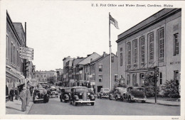 Maine Gardiner Post Office And Water Street - Portland