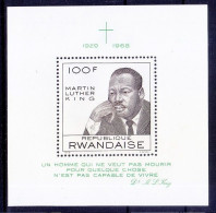 Rwanda 1968 MNH MS. Martin Luther King, Nobel Peace - Martin Luther King