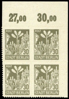 1945, SBZ Berlin Brandenburg, 7 B (4) Ecke, ** - Berlin & Brandenburg