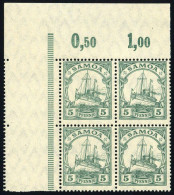 1915, Deutsche Kolonien Samoa, 21 L (2) Ecke, ** - Samoa