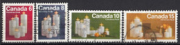 CANADA 513-516,used,falc Hinged,Christmas 1972 - Oblitérés