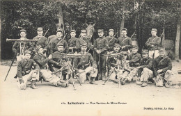 Le Mans * Infanterie , Une Section De Mitrailleuse * Militaria Régiment Matériel Militaire Mitrailleuse - Le Mans