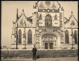 Bourg En Bresse * 1932 * Façade De L'église De Brou * Photo Ancienne 10.6x8.4cm - Brou - Kerk