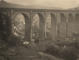 Dinan * 1934 * Le Pont Sur La Rance * Viaduc Ligne Chemin De Fer ? * Photo Ancienne 10x7.8cm - Dinan