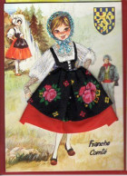 CP Costume En Tissus Et Fil, Franche-Comté - Franche-Comté