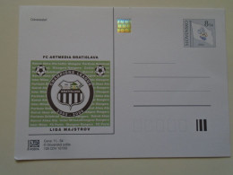 D196984    Slovensko   Slovakia   Bratislava 2004  Postal Stationery  FC Artmedia Bratislava - Champions League - Ansichtskarten