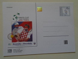 D196985    Slovensko   Slovakia   Bratislava 2004  Postal Stationery   Davis Cup  Tennis  Slovakia -Croatia 2005 - Postkaarten