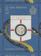 SAN MARINO, 2018, MNH, SOCCER, FAMOUS CLUBS, INTER MILAN, SNAKES, 1v - Clubs Mythiques