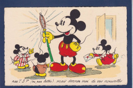 CPA Disney Walt Mickey Position Humaine Non Circulé Séphériadès TSF Radio - Autres & Non Classés