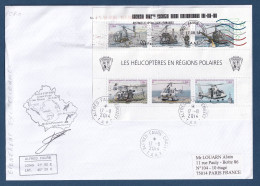 TAAF - Lettre Officielle - YT N° F 654 - Les Hélicoptères En Régions Polaires - Signé - 2013 à 2014 - Covers & Documents