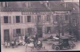 Genève, Jussy Animée, Hôtel De La Couronne, Automobile Et Attelage D'un Cheval (238) - Jussy