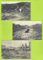 POZZUOLI 3 Cartes Photo (NPG Diffida) Italie - Pozzuoli