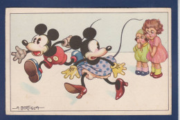CPA Disney Walt Mickey Position Humaine écrite Bertiglia - Autres & Non Classés