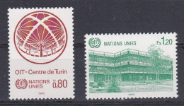NU Genève 1985 127-28 ** OIT Pavillon U-Thant à Turin - Neufs