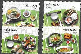 VIETNAM, 2020, MNH,FOOD, VIETNAMESE CUISINE, 4v - Alimentation