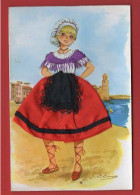 CP Costume En Tissus Et Fil, Costume De Collioure - Languedoc-Roussillon