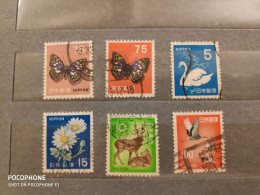 Nippon Butterfly Birds (F22) - Used Stamps