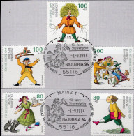 Jugend-Serie 1994 BUND 1726/0 SST 13€ Mit Struwelpeter Paulinchen Zappel-Phillipp Friederich Guck In Die Luft of Germany - Bambole