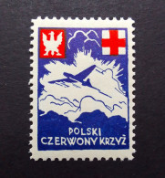 POLAND 1941 Polish Army In France Red Cross Stamp To Air Forces MNH Croix-Rouge Polonais Polski Czerwony Krzyż Cruz Roja - Andere & Zonder Classificatie