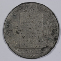 France, 1 Sol Aux Balances, 1793, D - Lyon, Mdc (Bell Metal), Gad.19 - 1792-1975 Convenzione Nazionale