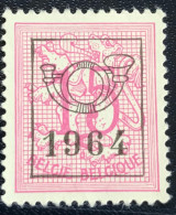 België - Belgique - C18/9 - 1964 - (°)used - Michel 1176AVI - Cijfer Op Heraldieke Leeuw - Voorafgestempled - Sobreimpresos 1951-80 (Chifras Sobre El Leon)