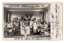CPA 3415 - MILITARIA - Carte Photo Militaire - Soldat Serge CHARDIN - Salle De Blessés N° 1 Hopital De TROYES - Personen