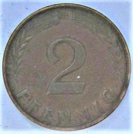 Pièce De Monnaie 2 Pfennig 1958 G - 2 Pfennig