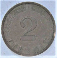 Pièce De Monnaie 2 Pfennig 1959 J - 2 Pfennig