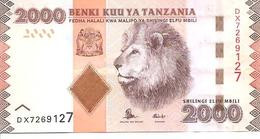 Tanzania  P-42b  2000 Shillings  2015  UNC - Tanzania